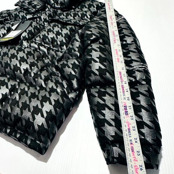 RARE Moncler X Frgmt Borage Down Jacket Men 2/ M Black Houndstooth Full Zip NWT - Picture 11 of 16